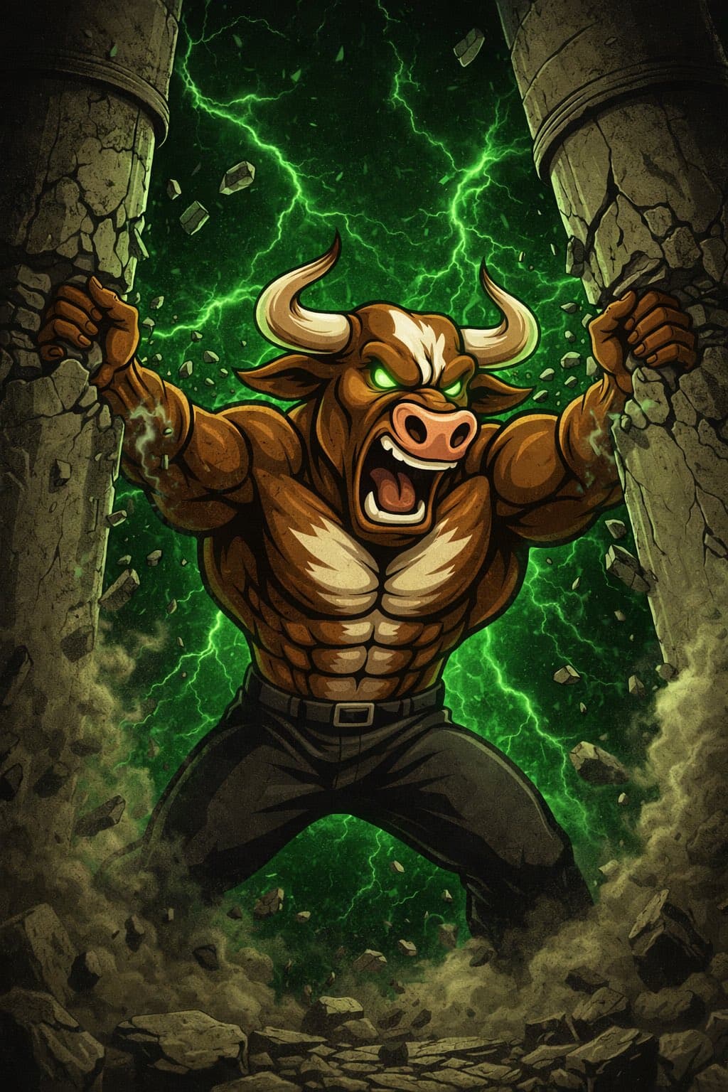 MadBull Smashing Pillars